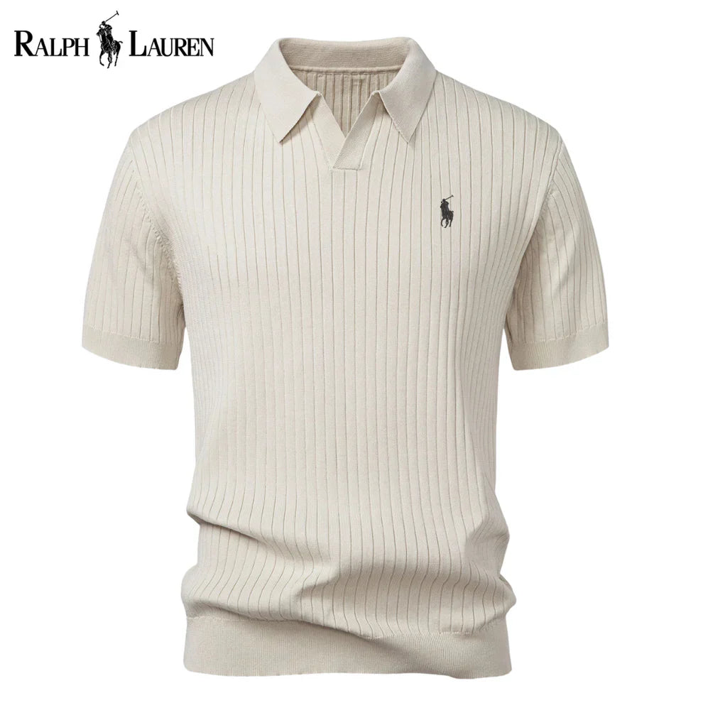 Varlon RL™ | Polo en Tricot Rayé à Col V