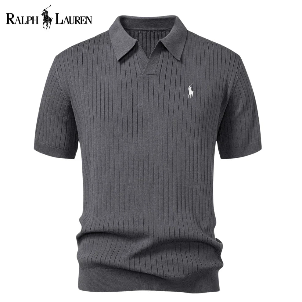 Varlon RL™ | Polo en Tricot Rayé à Col V
