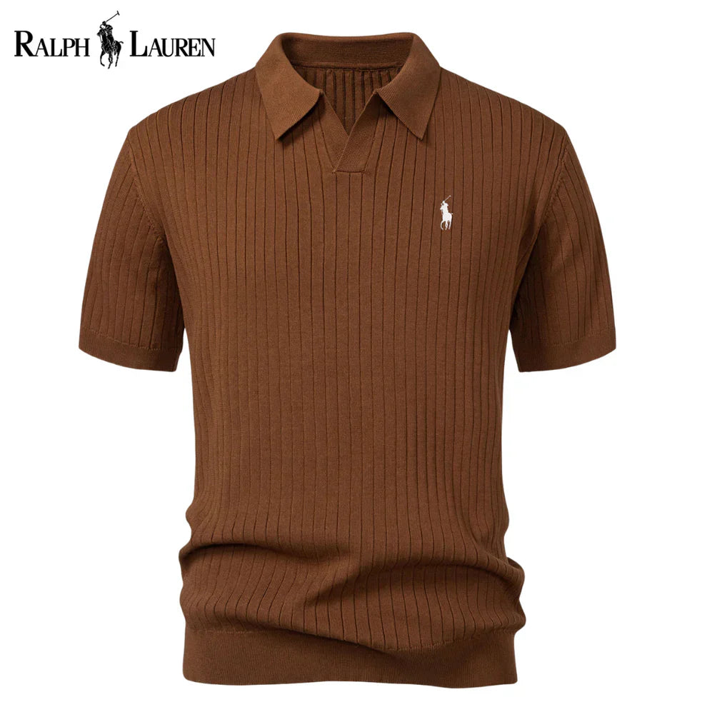 Varlon RL™ | Polo en Tricot Rayé à Col V