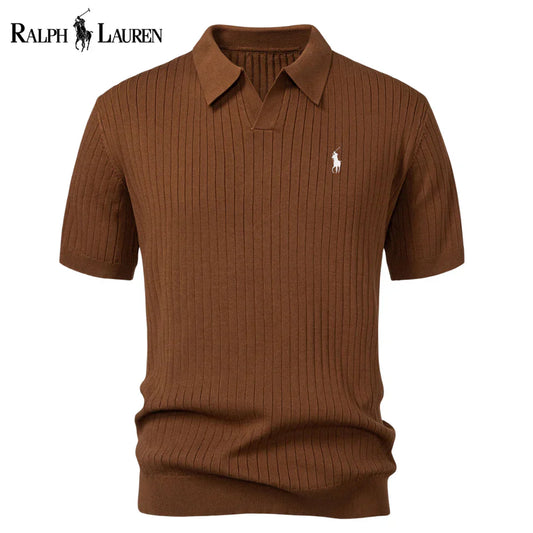 Varlon RL™ | Polo en Tricot Rayé à Col V