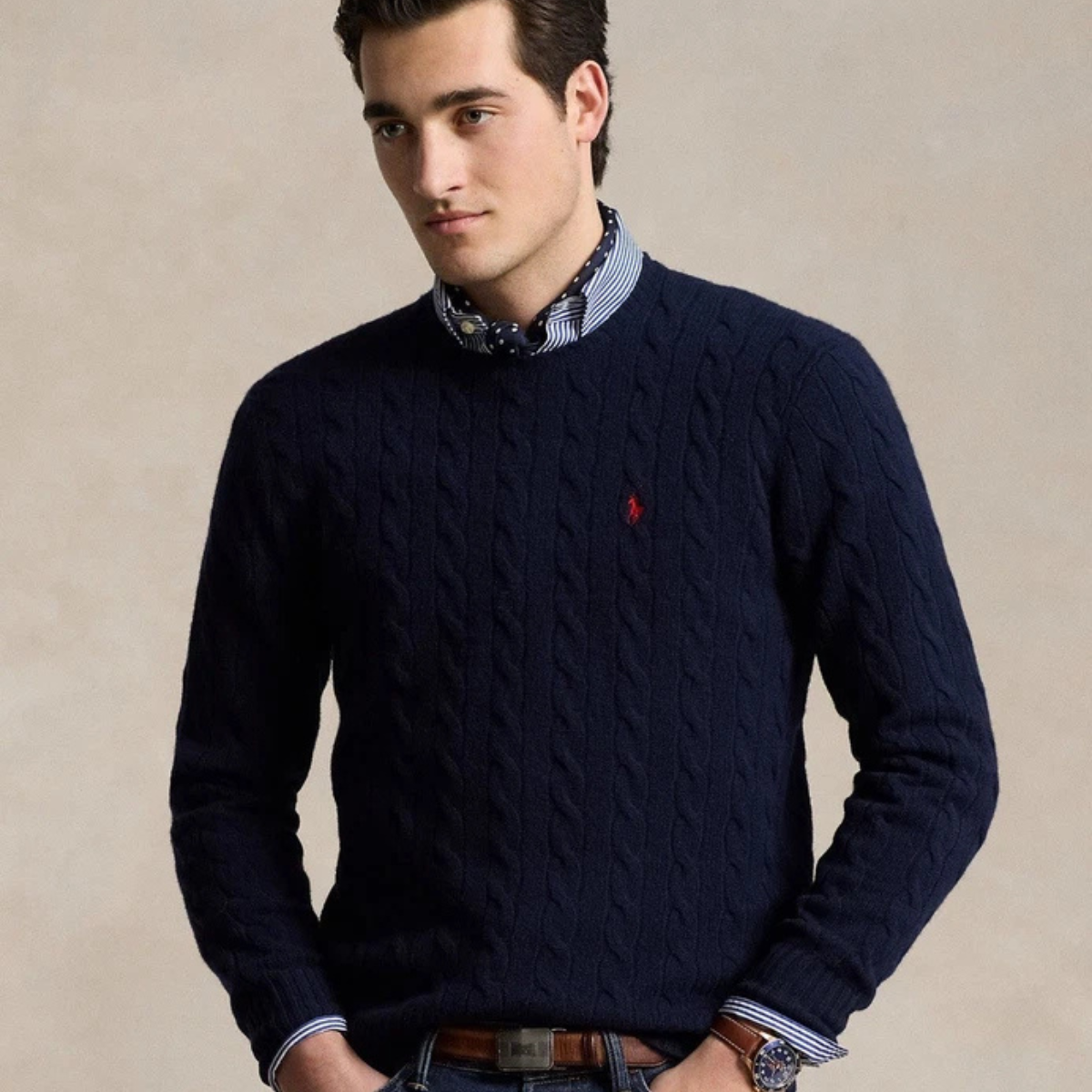 Elandor RL™ | Pull Unisexe en Coton Torsadé à Col Rond