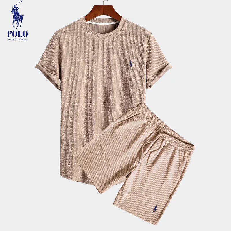Larell RL™ | Ensemble Décontracté à Côtes en Coton Stretch