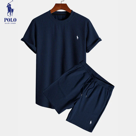 Larell RL™ | Ensemble Décontracté à Côtes en Coton Stretch