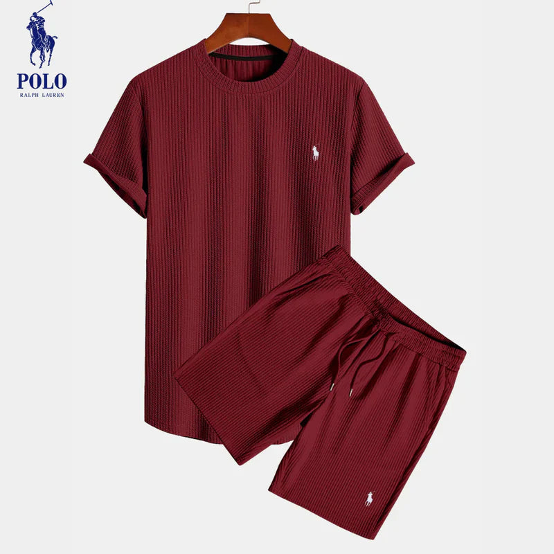 Larell RL™ | Ensemble Décontracté à Côtes en Coton Stretch