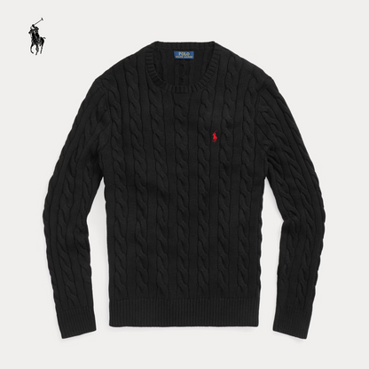 Elandor RL™ | Pull Unisexe en Coton Torsadé à Col Rond