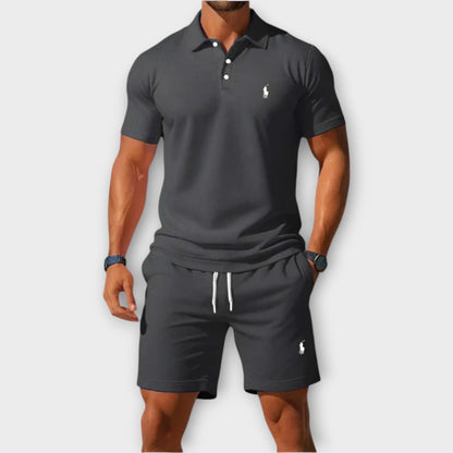 Blaine RL™ | Ensemble Polo & Short Décontracté en Coton Piqué