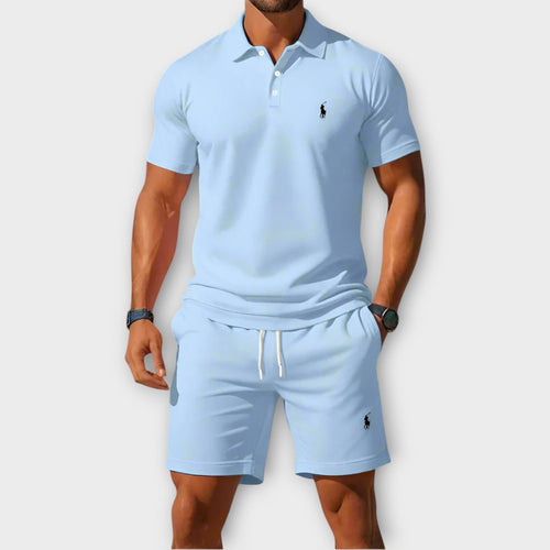 Blaine RL™ | Ensemble Polo & Short Décontracté en Coton Piqué
